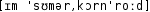 Grafik mit phonetischer Transkription des Belegs