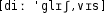 Grafik mit phonetischer Transkription des Belegs