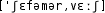 Grafik mit phonetischer Transkription des Belegs