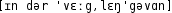 Grafik mit phonetischer Transkription des Belegs