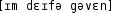 Grafik mit phonetischer Transkription des Belegs