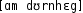 Grafik mit phonetischer Transkription des Belegs