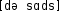 Grafik mit phonetischer Transkription des Belegs