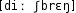 Grafik mit phonetischer Transkription des Belegs