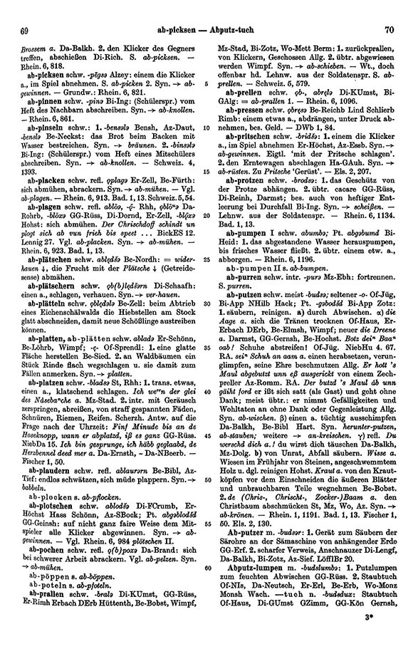Page View: Volume 1, Columns 69–70