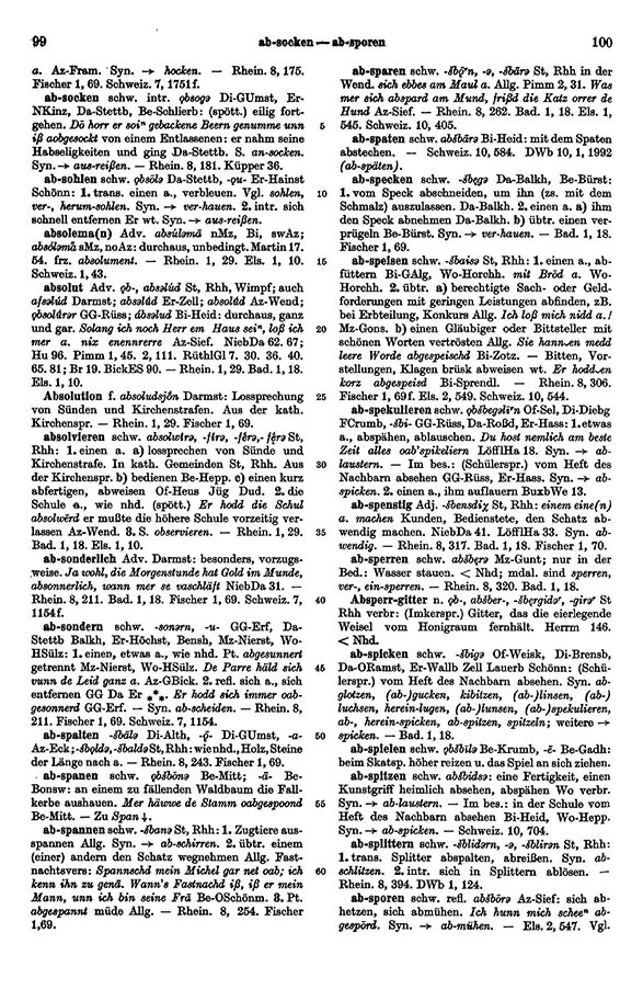 Page View: Volume 1, Columns 99–100