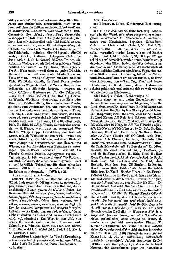 Page View: Volume 1, Columns 139–140