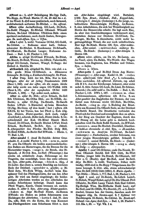 Page View: Volume 1, Columns 167–168