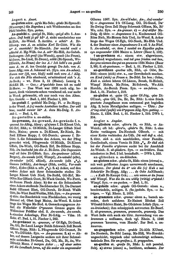 Seitenanzeige: Band 1, Spalten 249–250