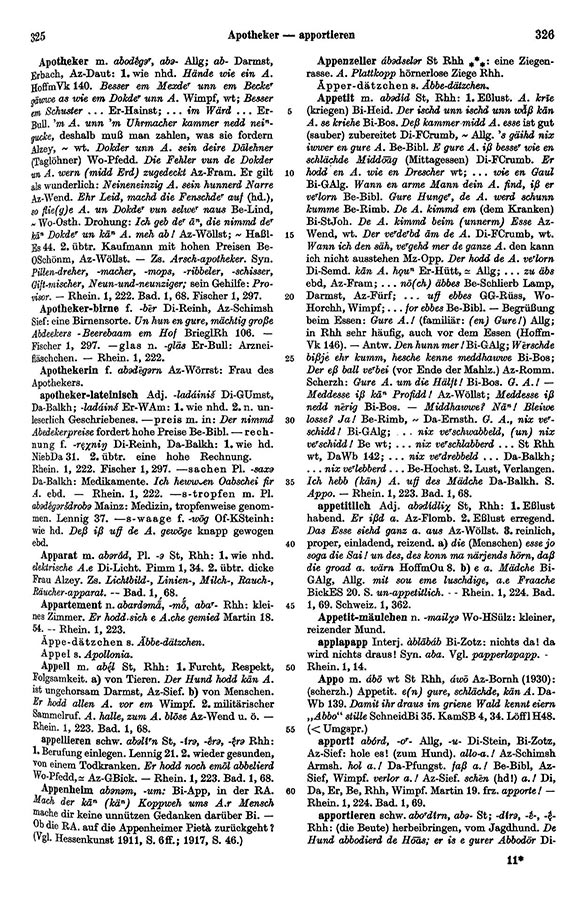 Page View: Volume 1, Columns 325–326