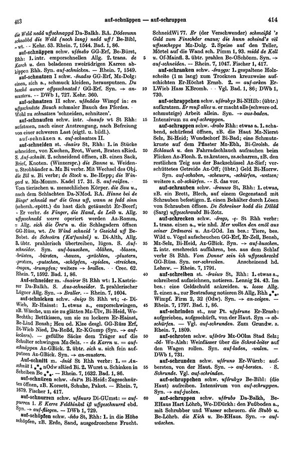 Page View: Volume 1, Columns 413–414