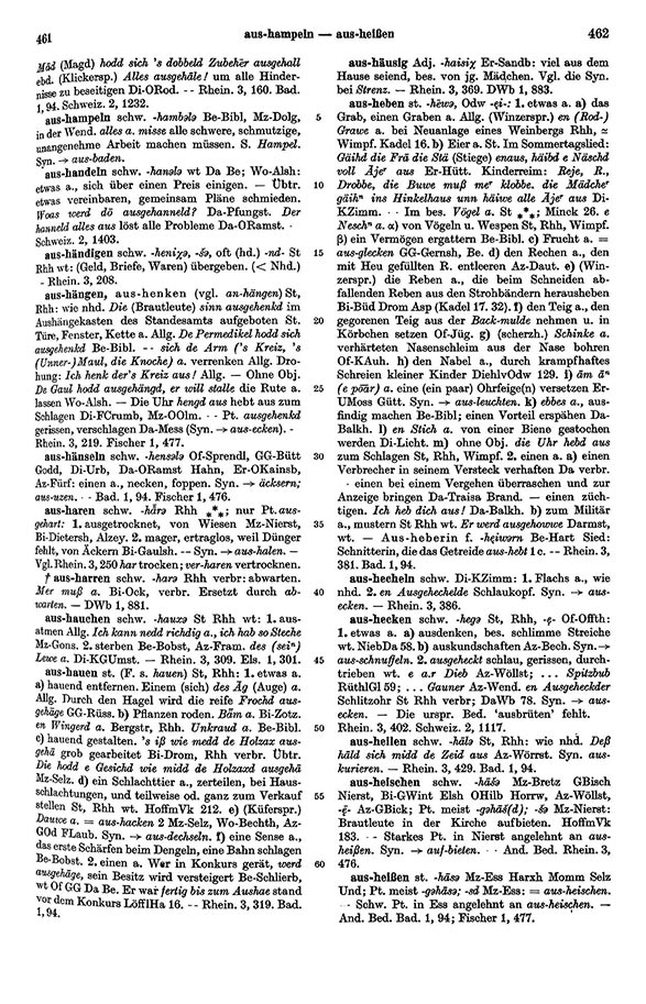 Seitenanzeige: Band 1, Spalten 461–462