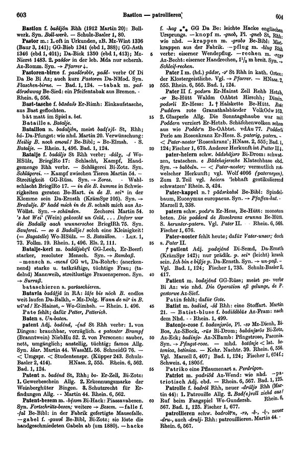 Page View: Volume 1, Columns 603–604