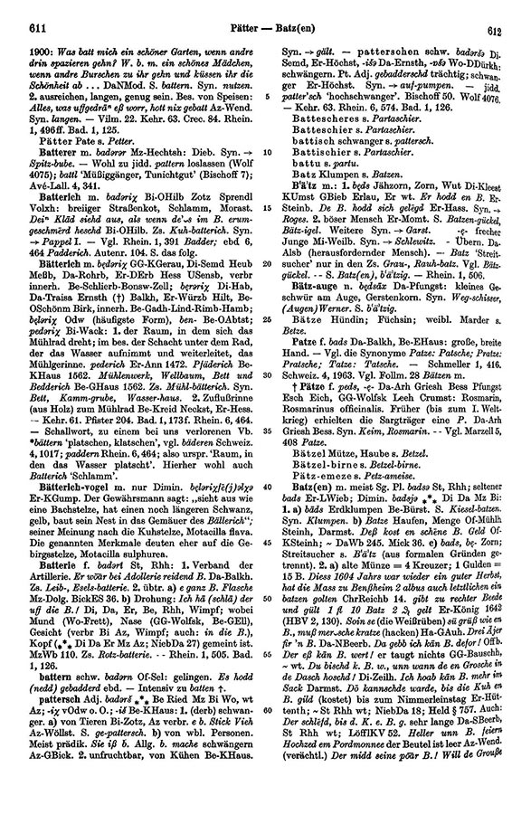 Page View: Volume 1, Columns 611–612