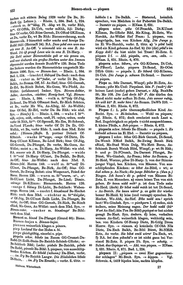 Page View: Volume 1, Columns 833–834
