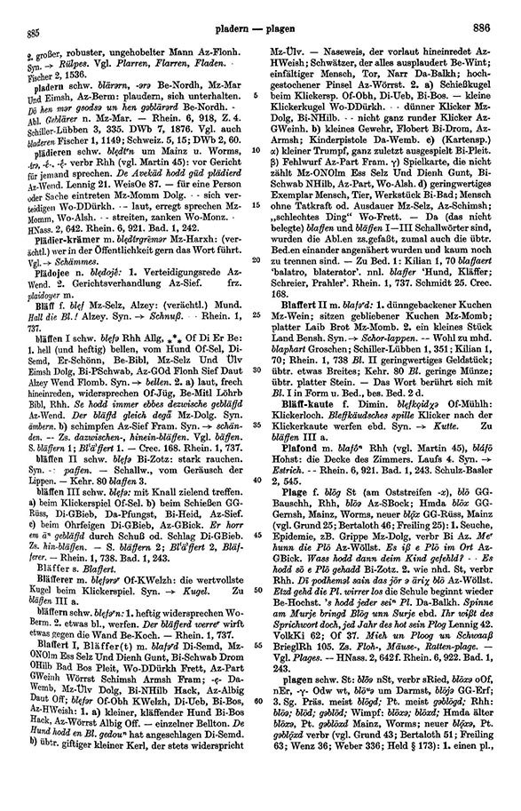 Click to enlarge Page View: Volume 1, Columns 885–886
