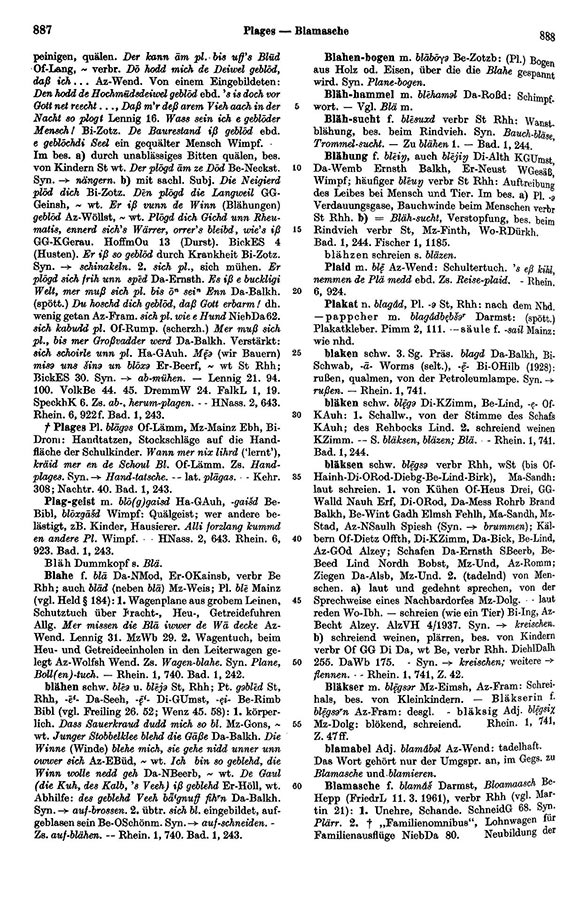 Click to enlarge Page View: Volume 1, Columns 887–888