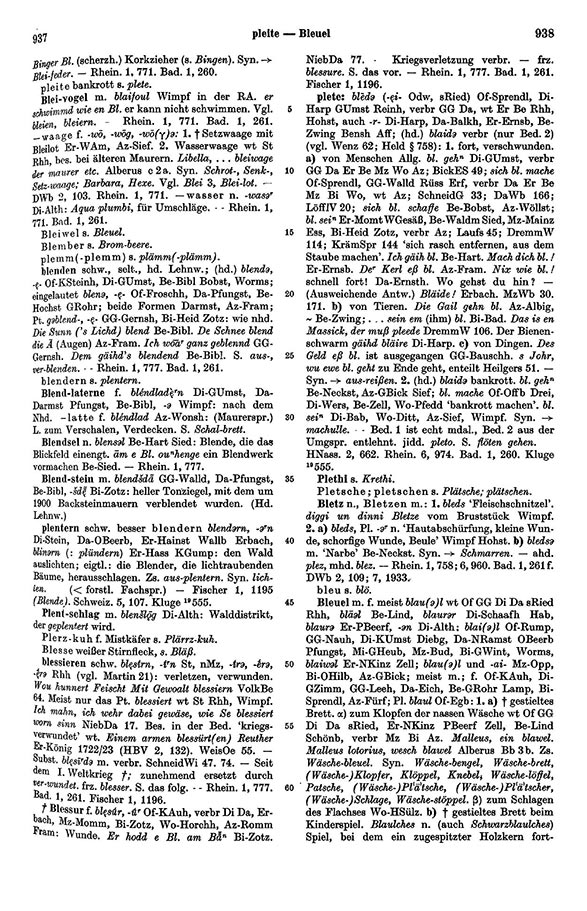 Page View: Volume 1, Columns 937–938