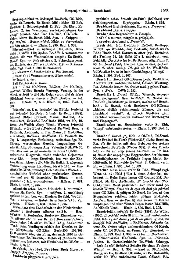 Page View: Volume 1, Columns 1057–1058