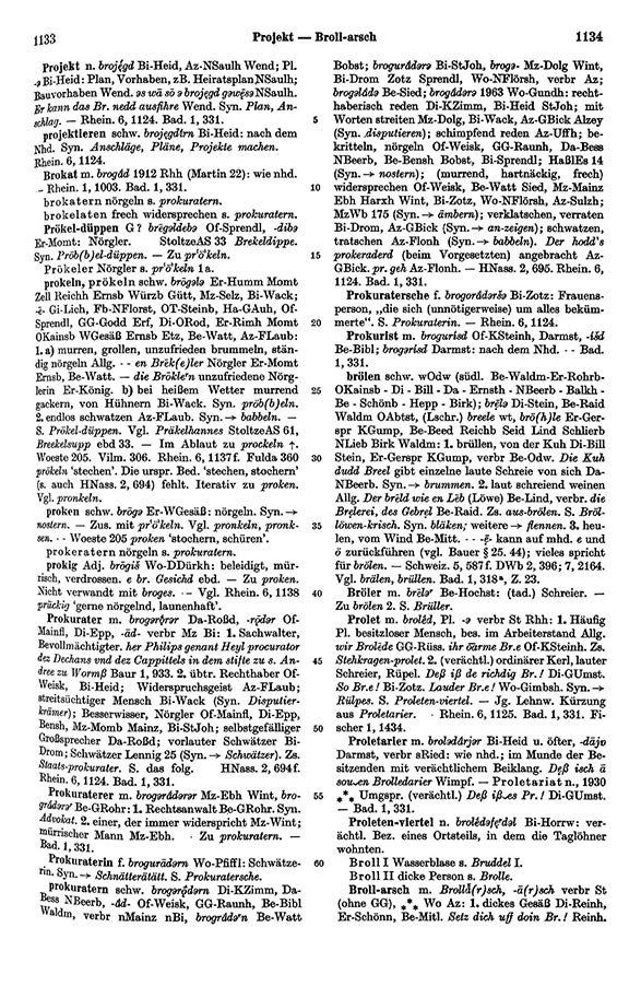 Page View: Volume 1, Columns 1133–1134