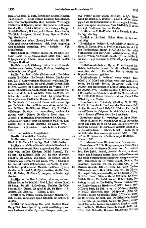 Page View: Volume 1, Columns 1135–1136