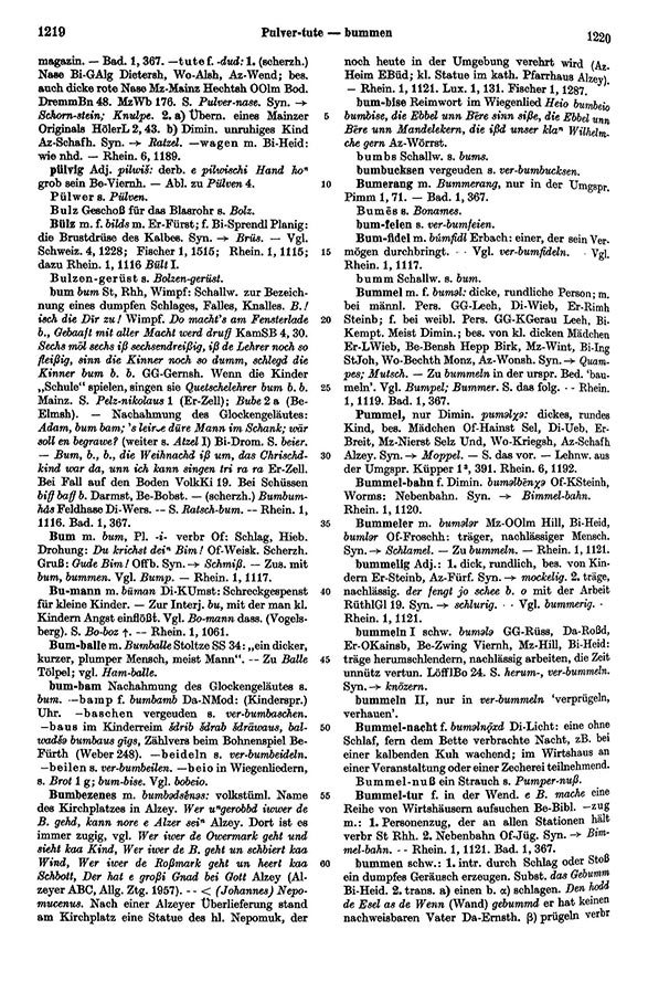 Page View: Volume 1, Columns 1219–1220