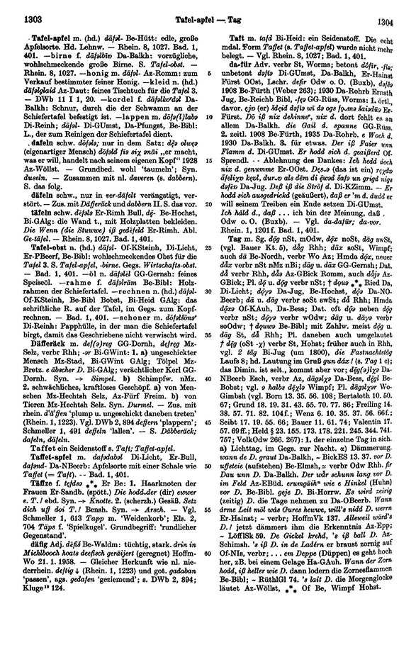 Seitenanzeige: Band 1, Spalten 1303–1304