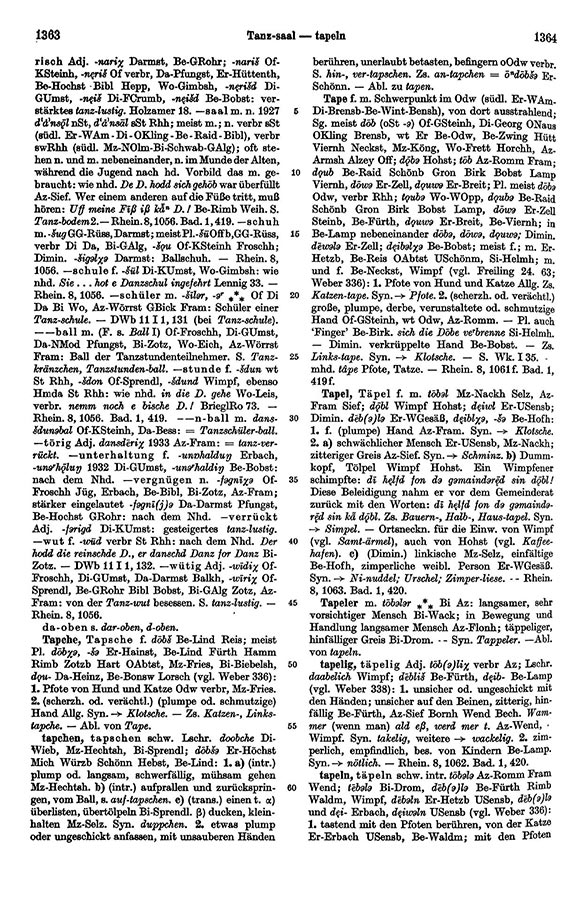 Click to enlarge Page View: Volume 1, Columns 1363–1364