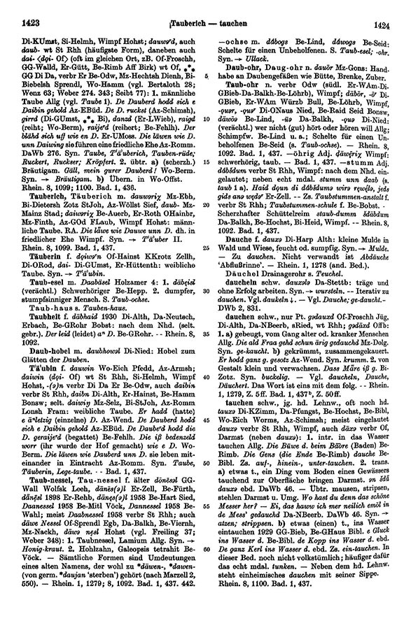 Page View: Volume 1, Columns 1423–1424