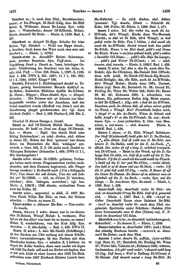 Page View: Volume 1, Columns 1425–1426