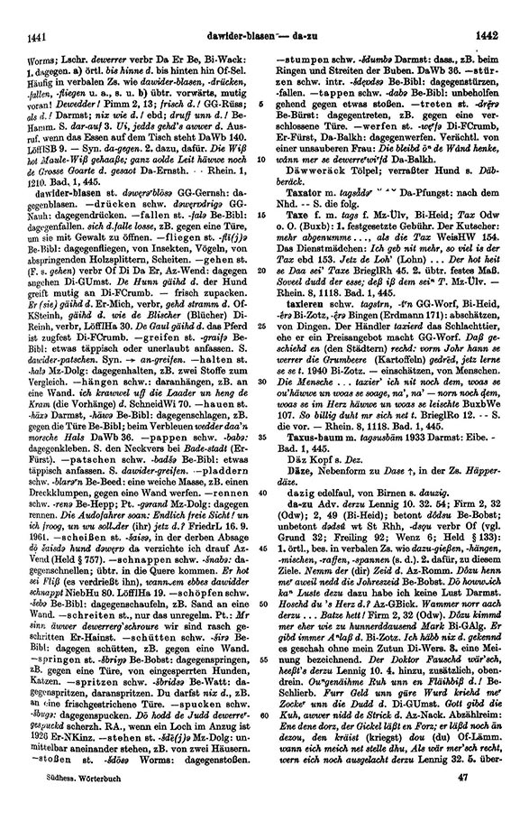 Seitenanzeige: Band 1, Spalten 1441–1442