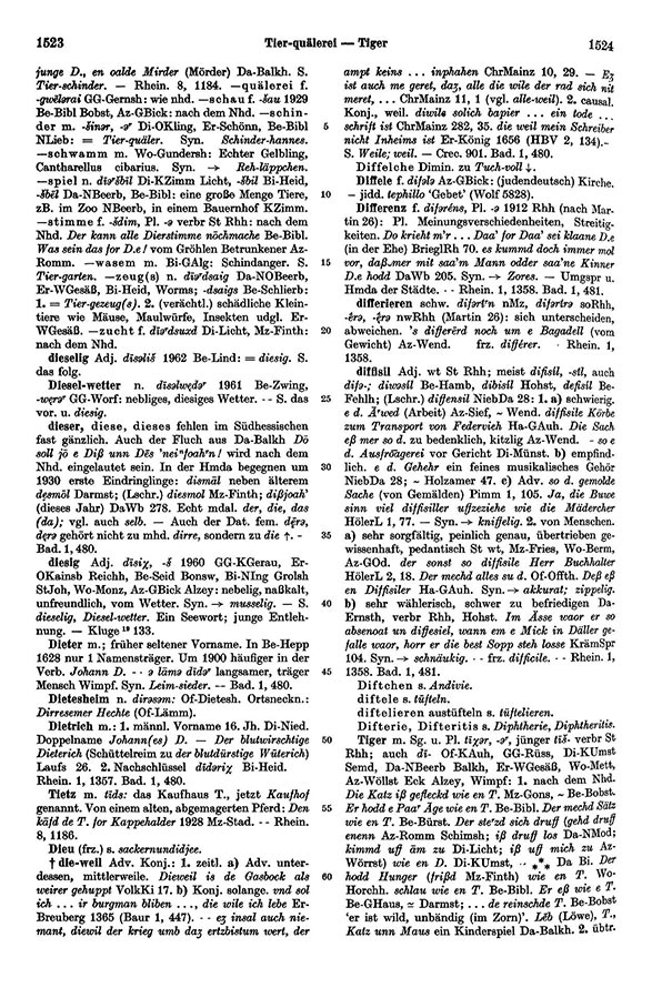 Click to enlarge Page View: Volume 1, Columns 1523–1524