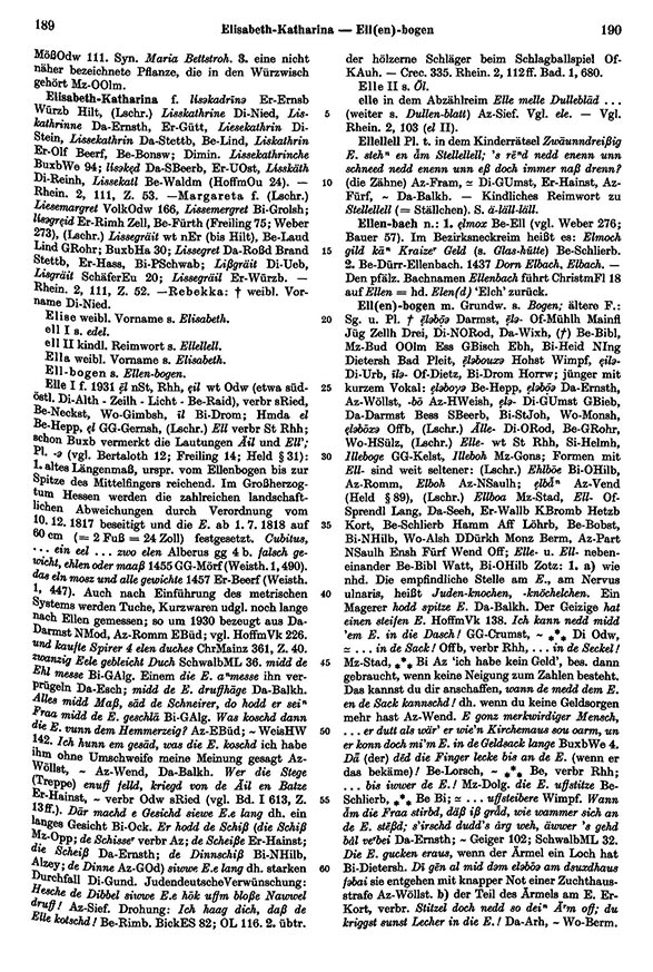 Seitenanzeige: Band 2, Spalten 189–190