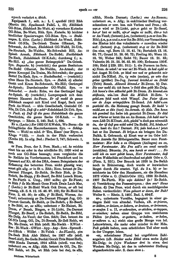 Page View: Volume 2, Columns 225–226