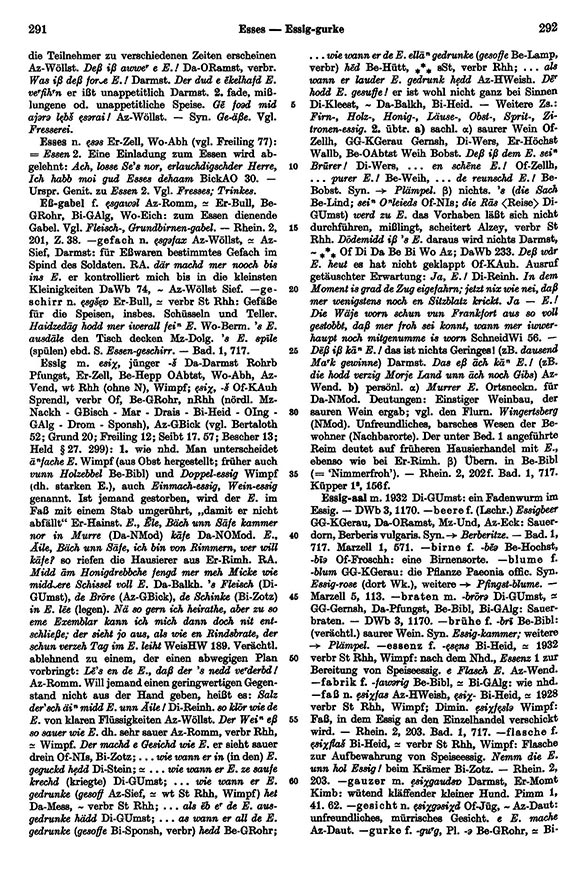 Seitenanzeige: Band 2, Spalten 291–292