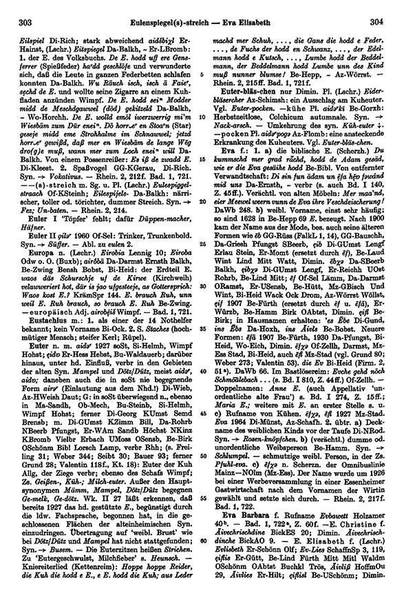 Click to enlarge Page View: Volume 2, Columns 303–304