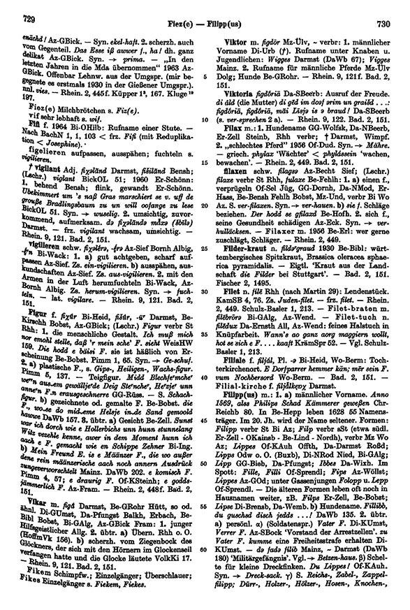 Page View: Volume 2, Columns 729–730