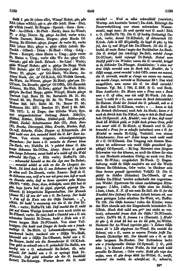 Seitenanzeige: Band 2, Spalten 1189–1190