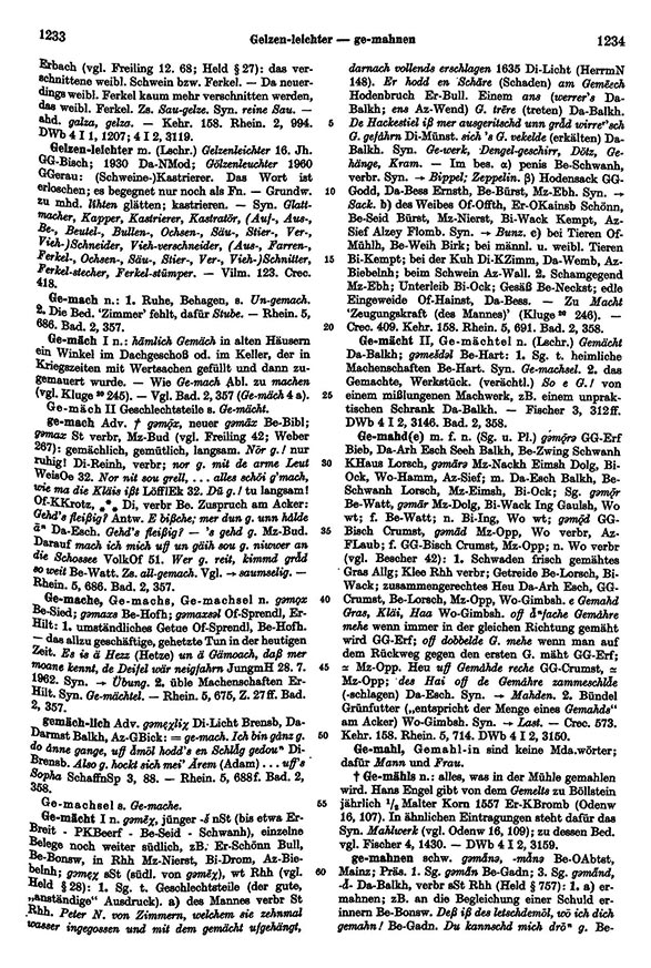 Seitenanzeige: Band 2, Spalten 1233–1234