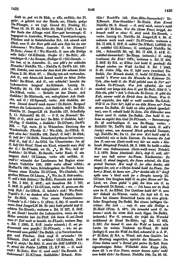 Click to enlarge Page View: Volume 2, Columns 1425–1426