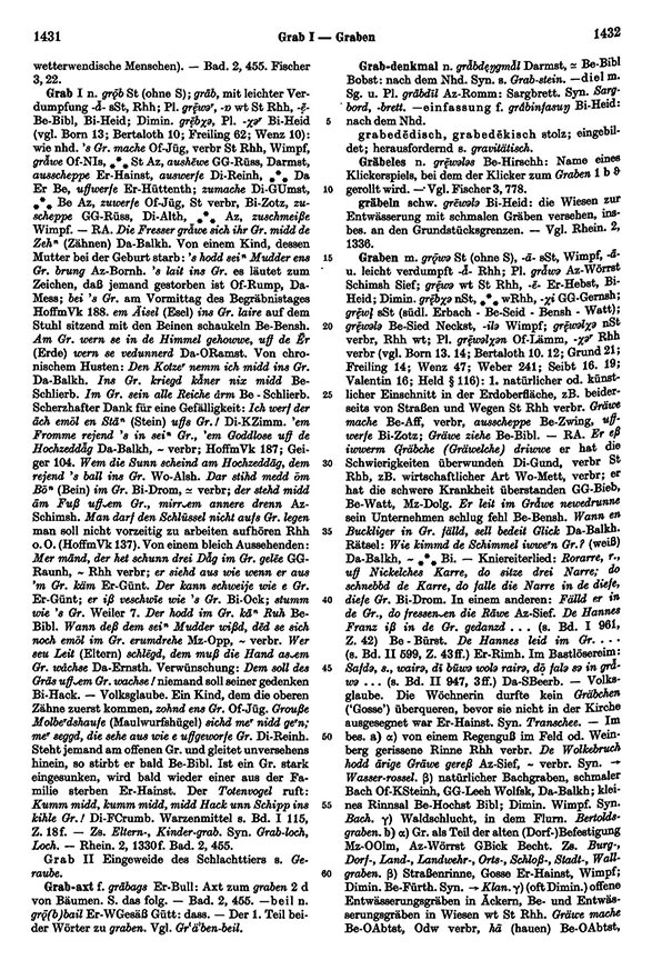 Seitenanzeige: Band 2, Spalten 1431–1432