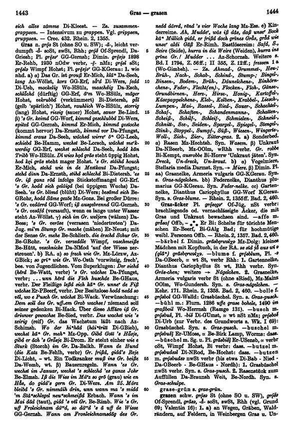 Click to enlarge Page View: Volume 2, Columns 1443–1444