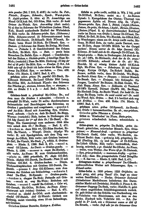 Seitenanzeige: Band 2, Spalten 1461–1462
