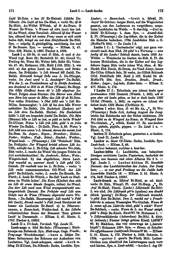 Seitenanzeige: Band 4, Spalten 171–172