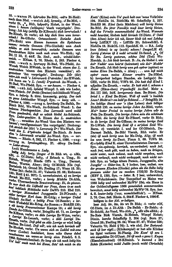 Click to enlarge Page View: Volume 4, Columns 233–234