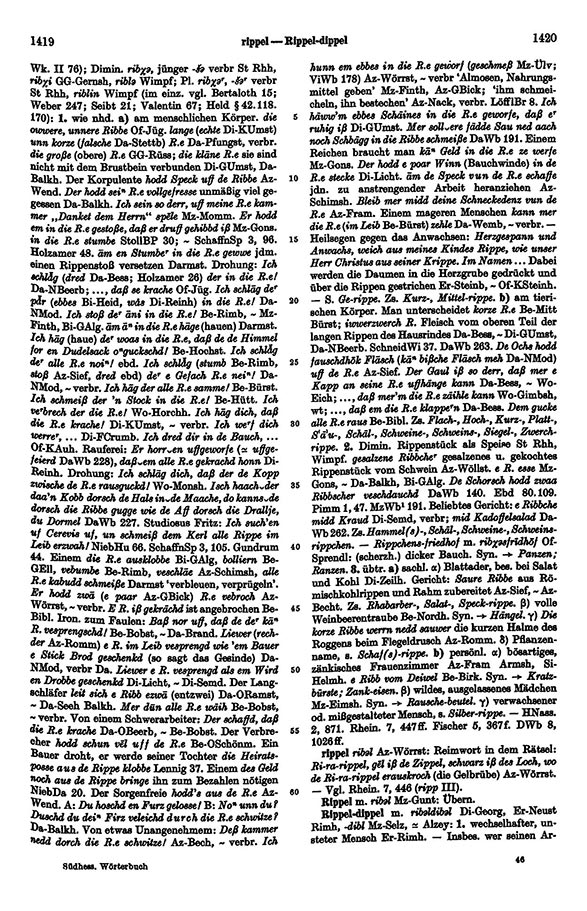 Seitenanzeige: Band 4, Spalten 1419–1420