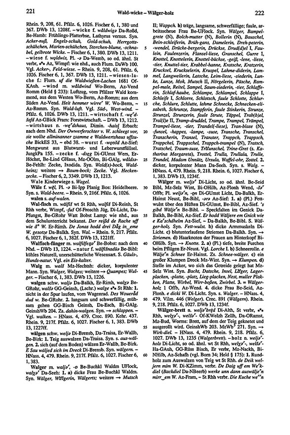 Seitenanzeige: Band 6, Spalten 221–222