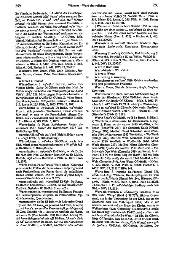 Seitenanzeige: Band 6, Spalten 259–260