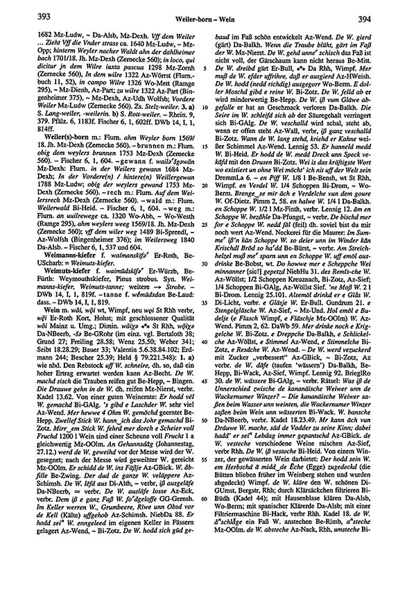 Seitenanzeige: Band 6, Spalten 393–394