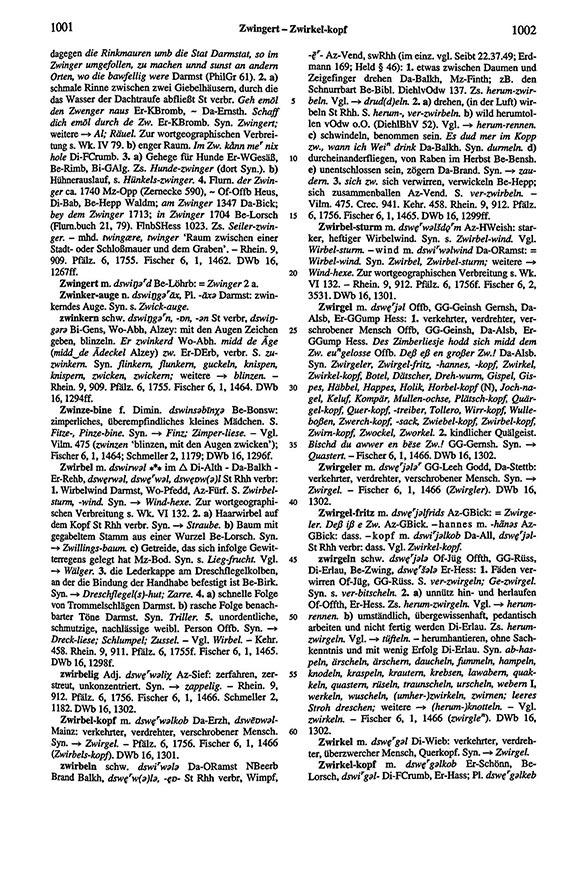 Page View: Volume 6, Columns 1001–1002